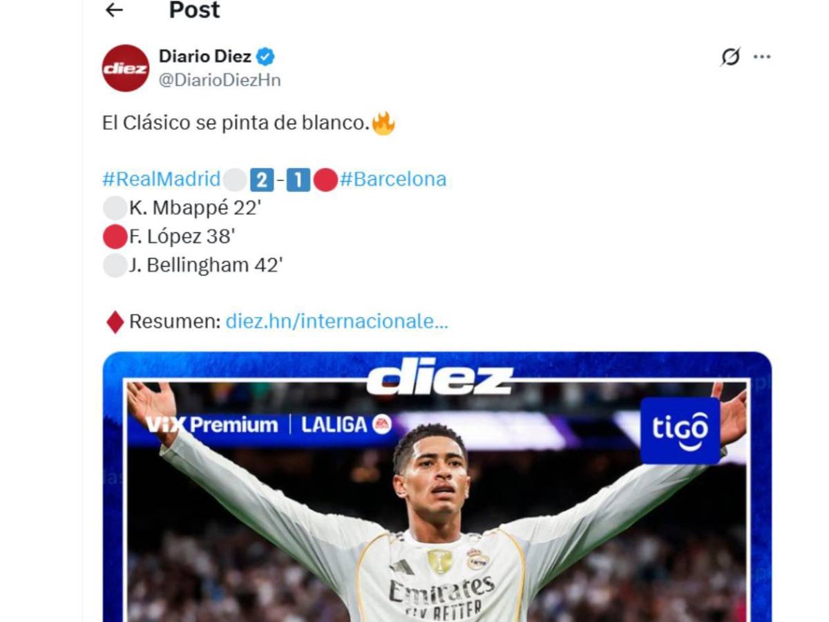 Real Madrid se burla; hondureña causa revuelo, dos señalados y Cristóbal Soria sorprende