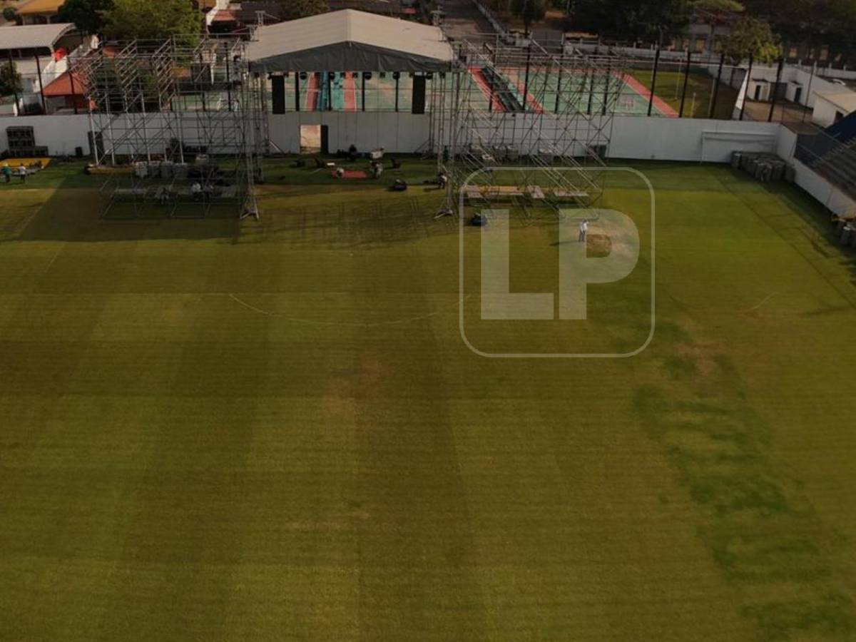 Increíble: Así quedó la cancha del Estadio Morazán tras concierto en SPS
