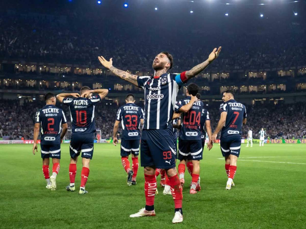Sergio Ramos se luce: primer gol con Monterrey y su curioso festejo