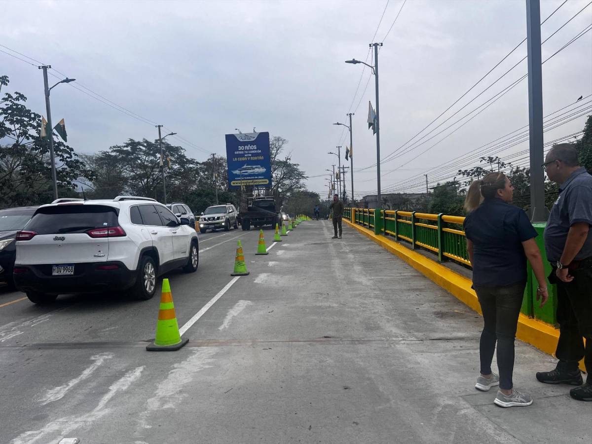 Habilitan tercer carril del puente Los Alpes en el noroeste de SPS