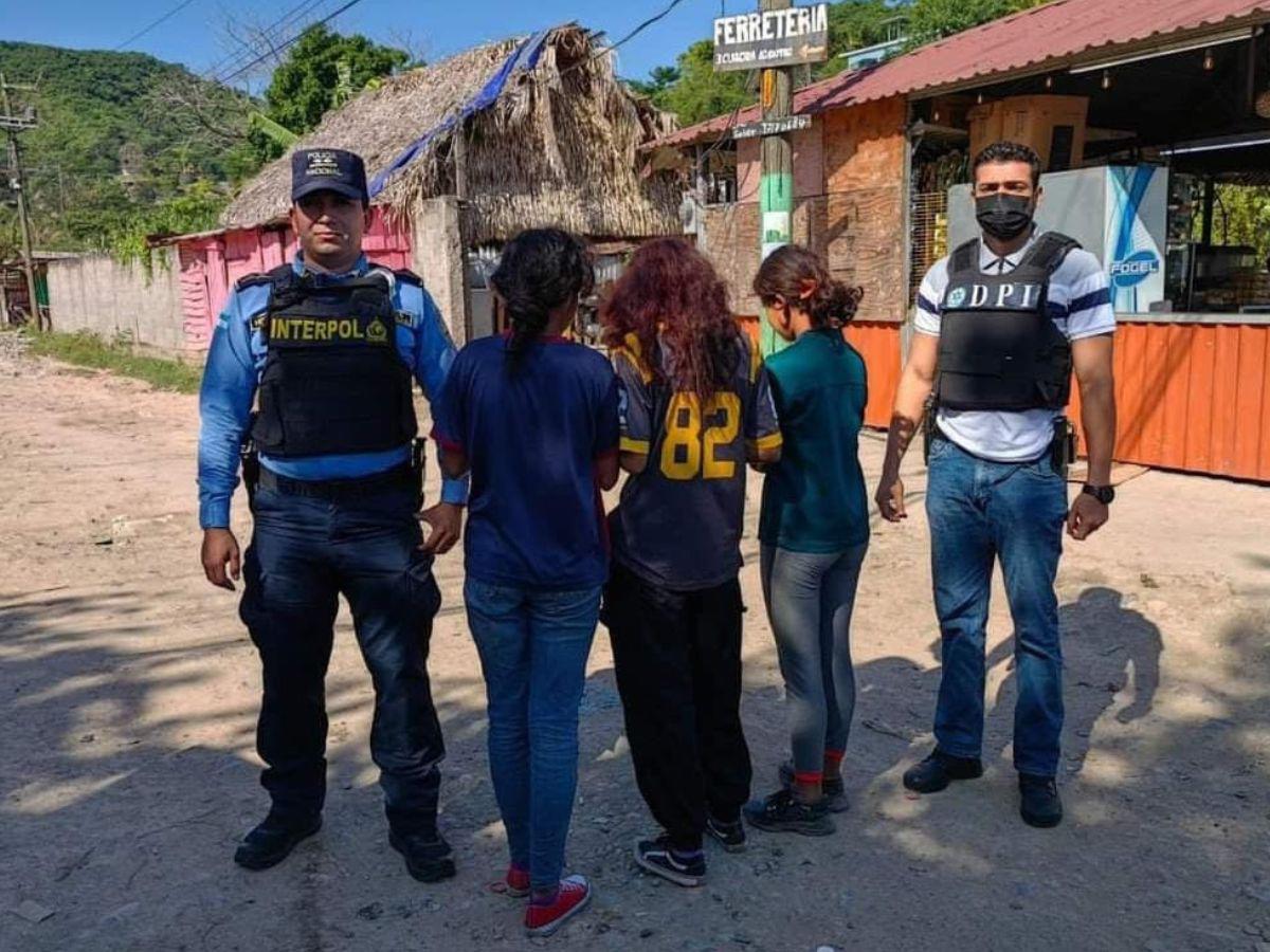 En Dos Caminos rescatan a las tres jovencitas desaparecidas en Comayagua