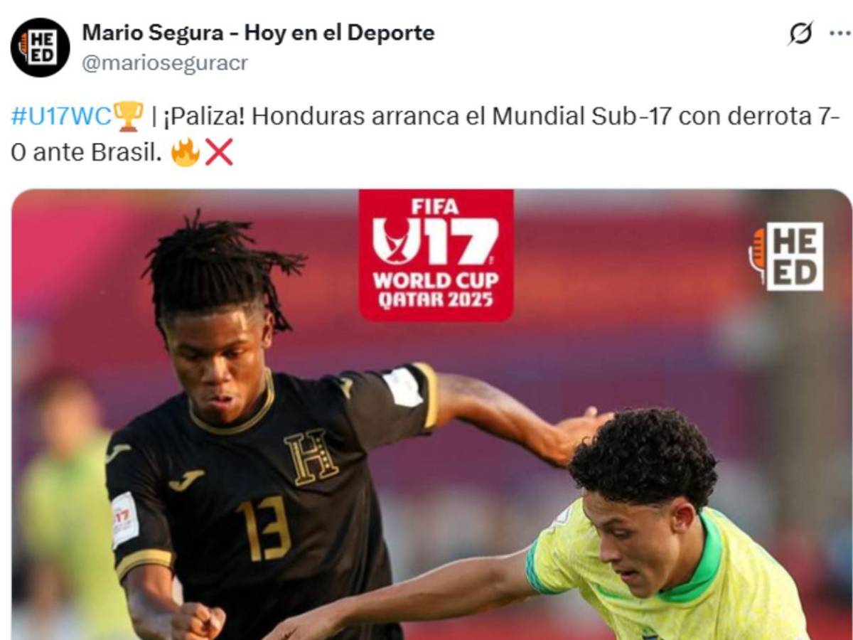 Honduras Mundial Sub-17: Indignación, señalan al culpable, espectador de lujo y mensaje de FIFA