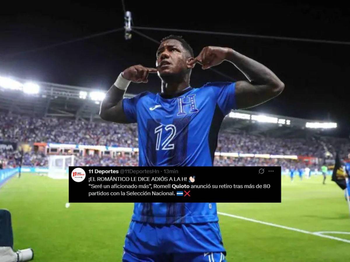 Así reaccionó la prensa al retiro de Romell Quioto de la Selección de Honduras