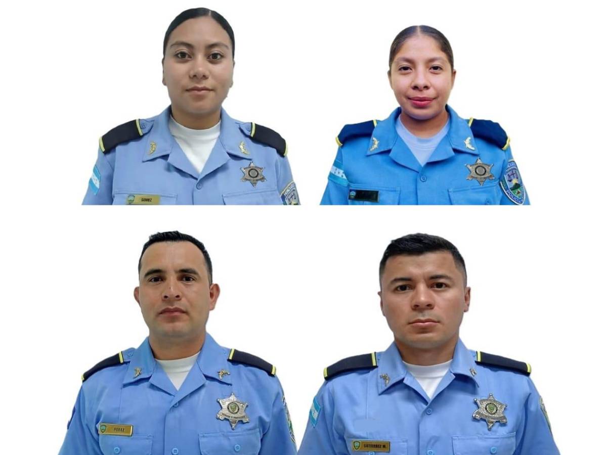 Entre llanto y dolor sepultan a cuatro policías víctimas de accidente en Lempira