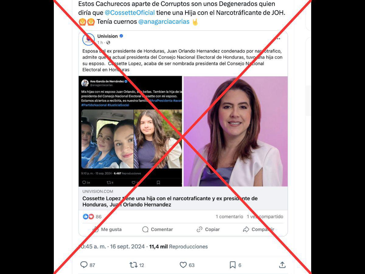 <p>Captura de pantalla a una publicación de X hecha el 17 de septiembre de 2024. </p>