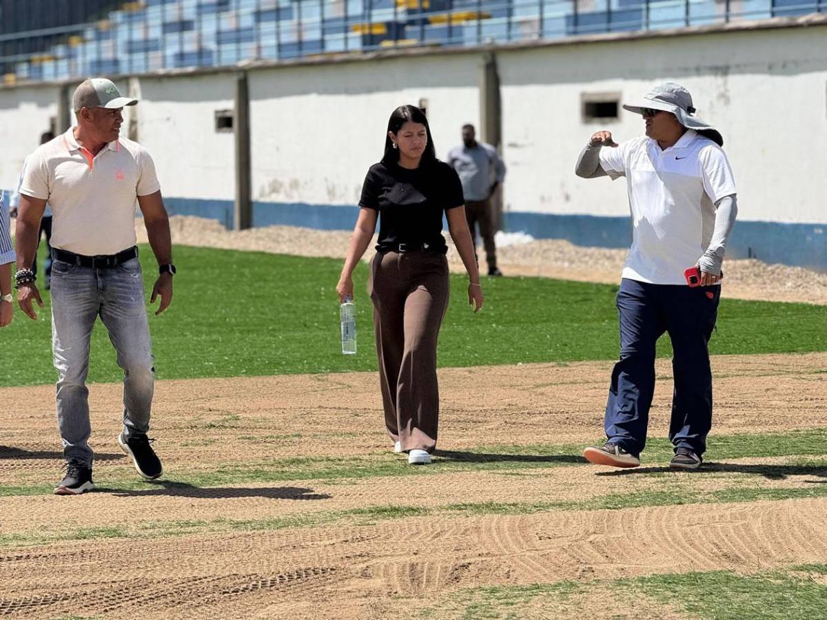 ¡Belleza! Así avanza la remodelación y nueva grama de otro estadio de Liga Nacional