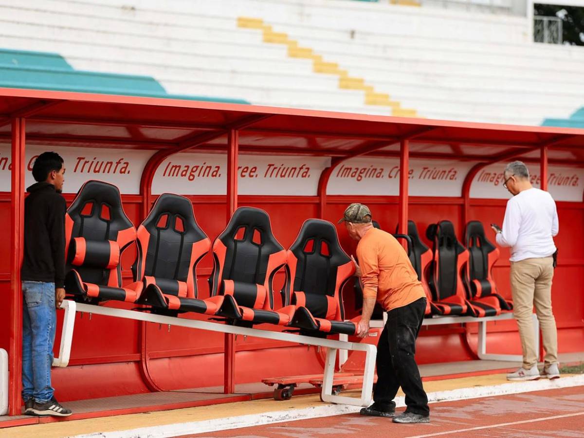 Embellecen estadio Olímpico para la final Marathón - Olimpia: así pulen la grama