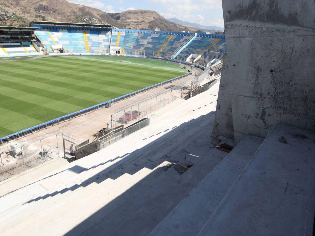 Chelato Uclés: Nueva gradería casi lista para el clásico Olimpia vs Motagua​​​​​