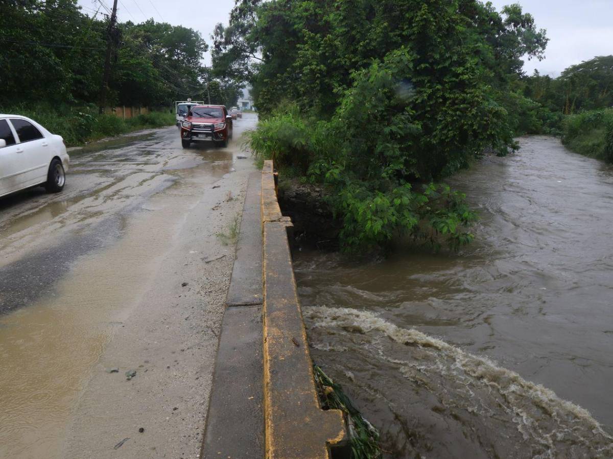 San Pedro Sula enfrenta afectaciones y riesgo de deslizamientos por lluvias