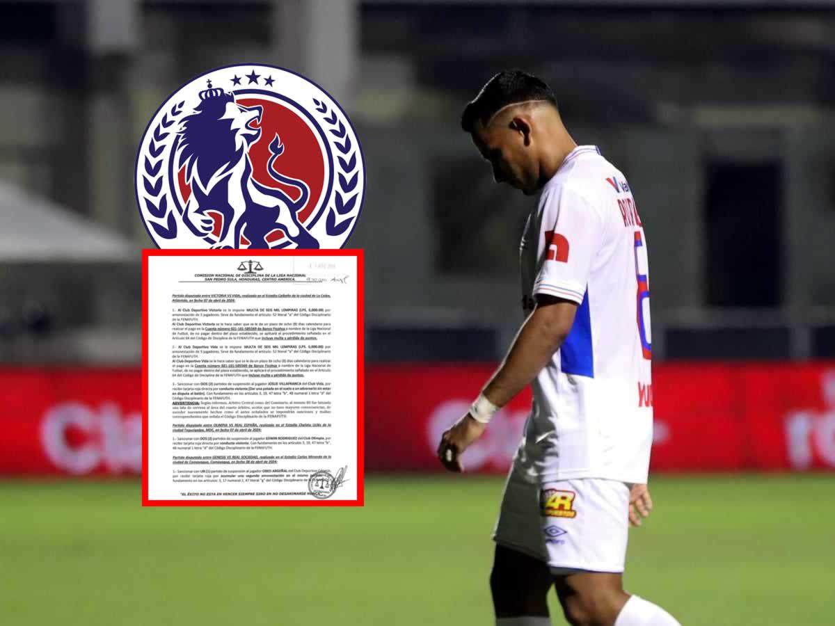 Malas noticias para Olimpia: la sanción a Edwin Rodríguez por su expulsión ante Real España