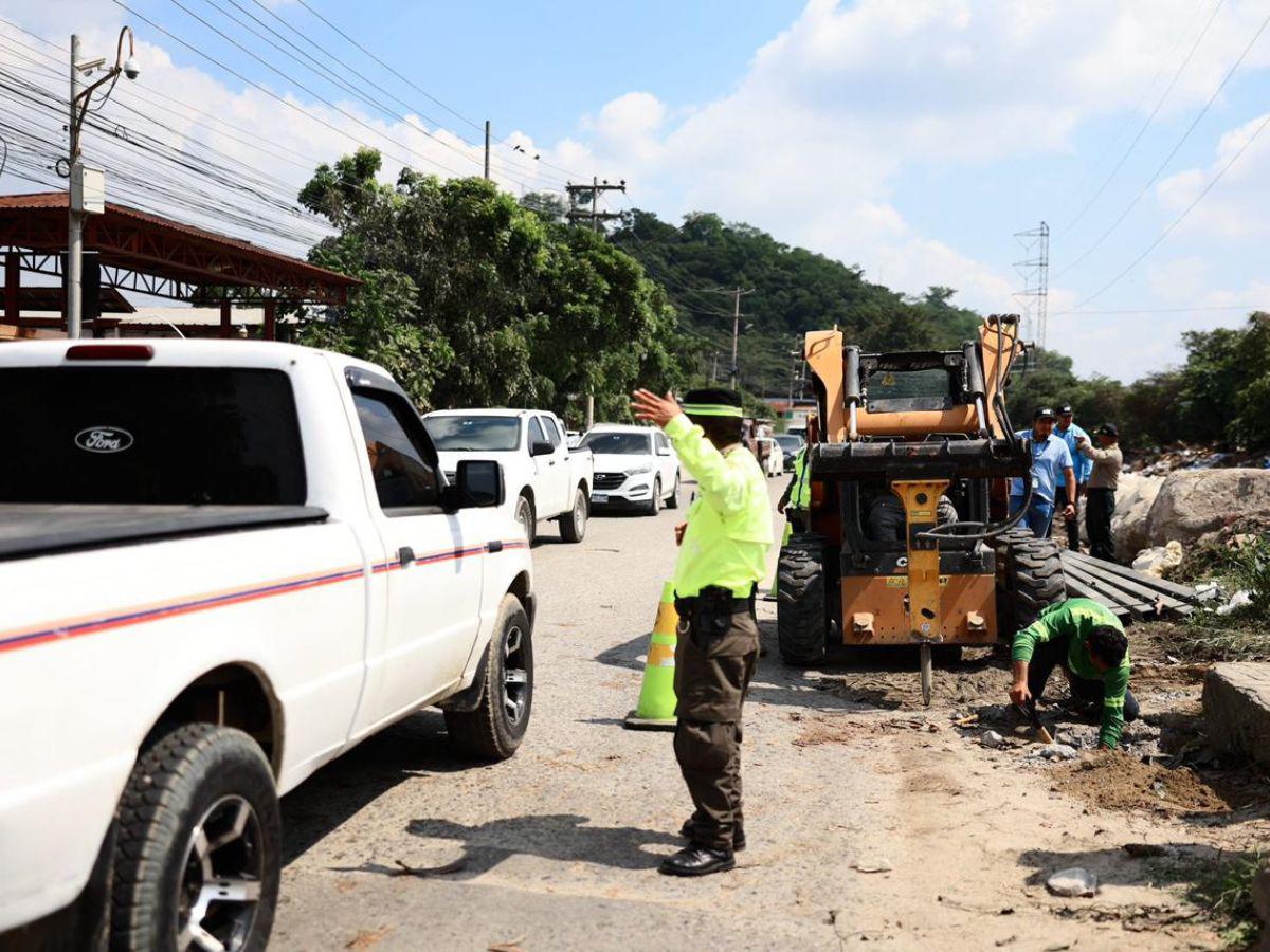 ¿Por qué cerraron el puente El Barón, en la salida Vieja a La Lima?