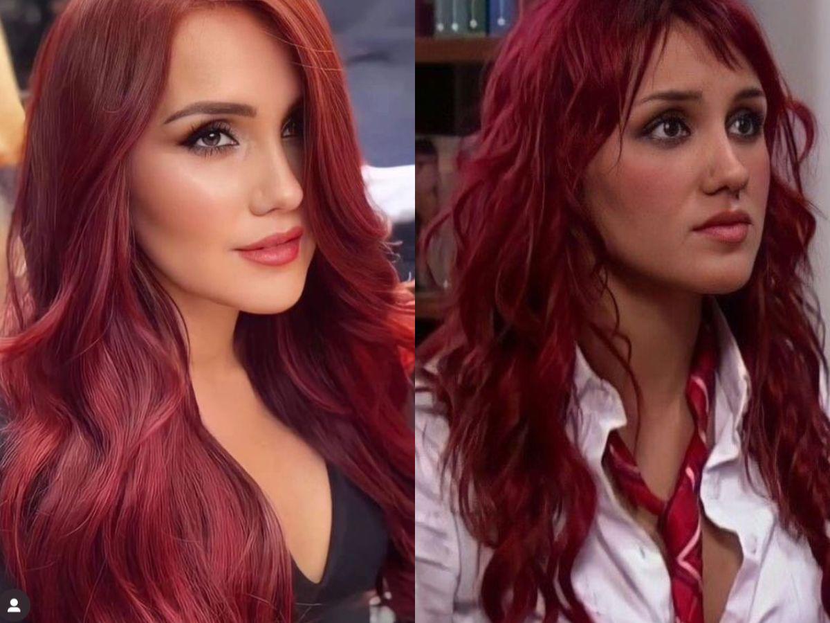 Dulce María revive a Roberta de RBD con su cabello rojo