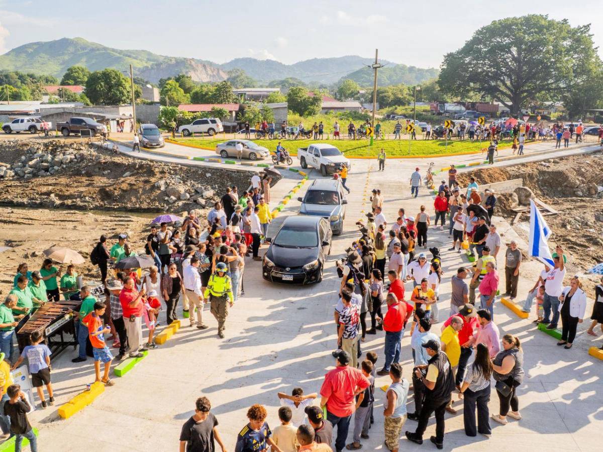 Así se ve el nuevo vado “El Pollo”, entregado por el alcalde Roberto Contreras