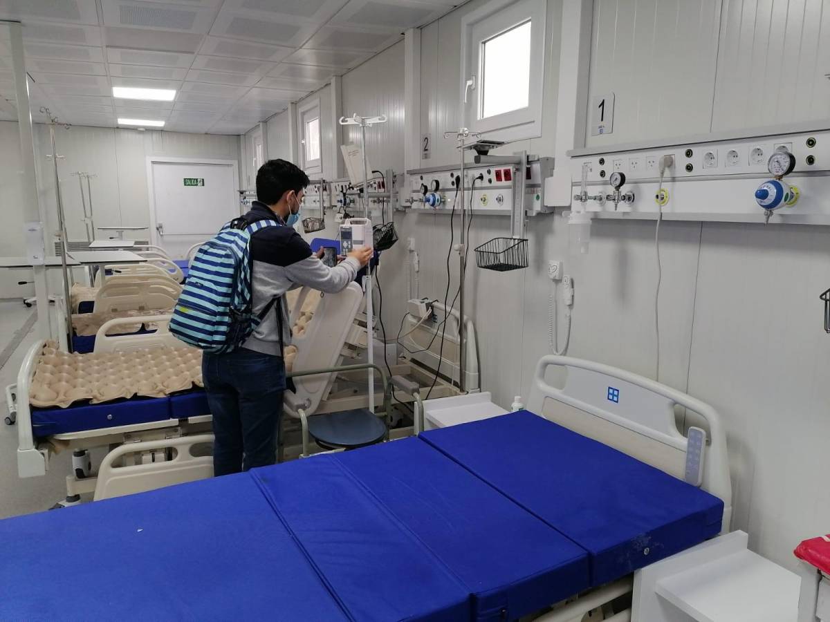 Millonario hospital móvil de covid-19 será para atender emergencias