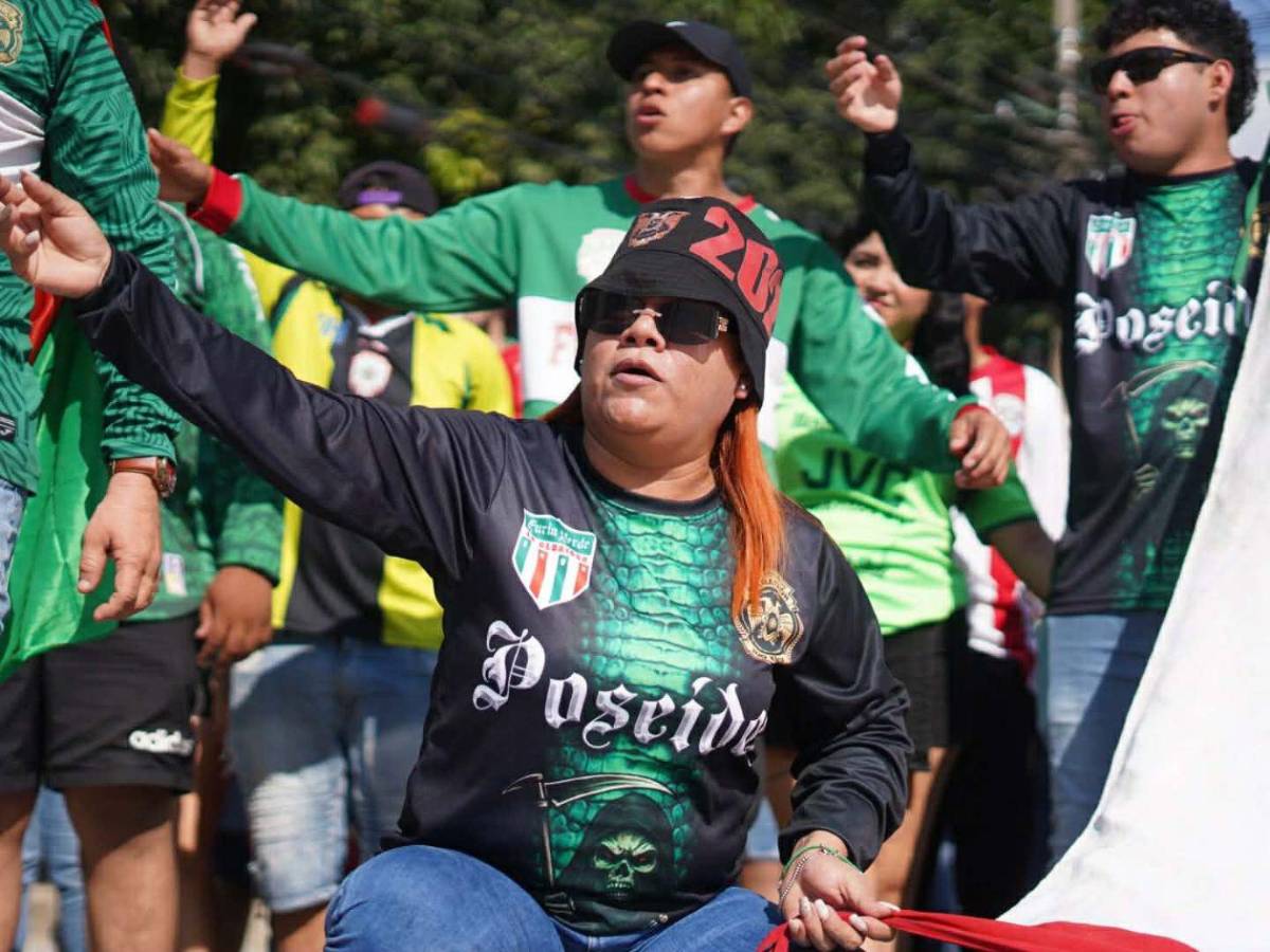 La Furia Verde encendió la previa: ambientazo total antes de la final Marathón - Olimpia