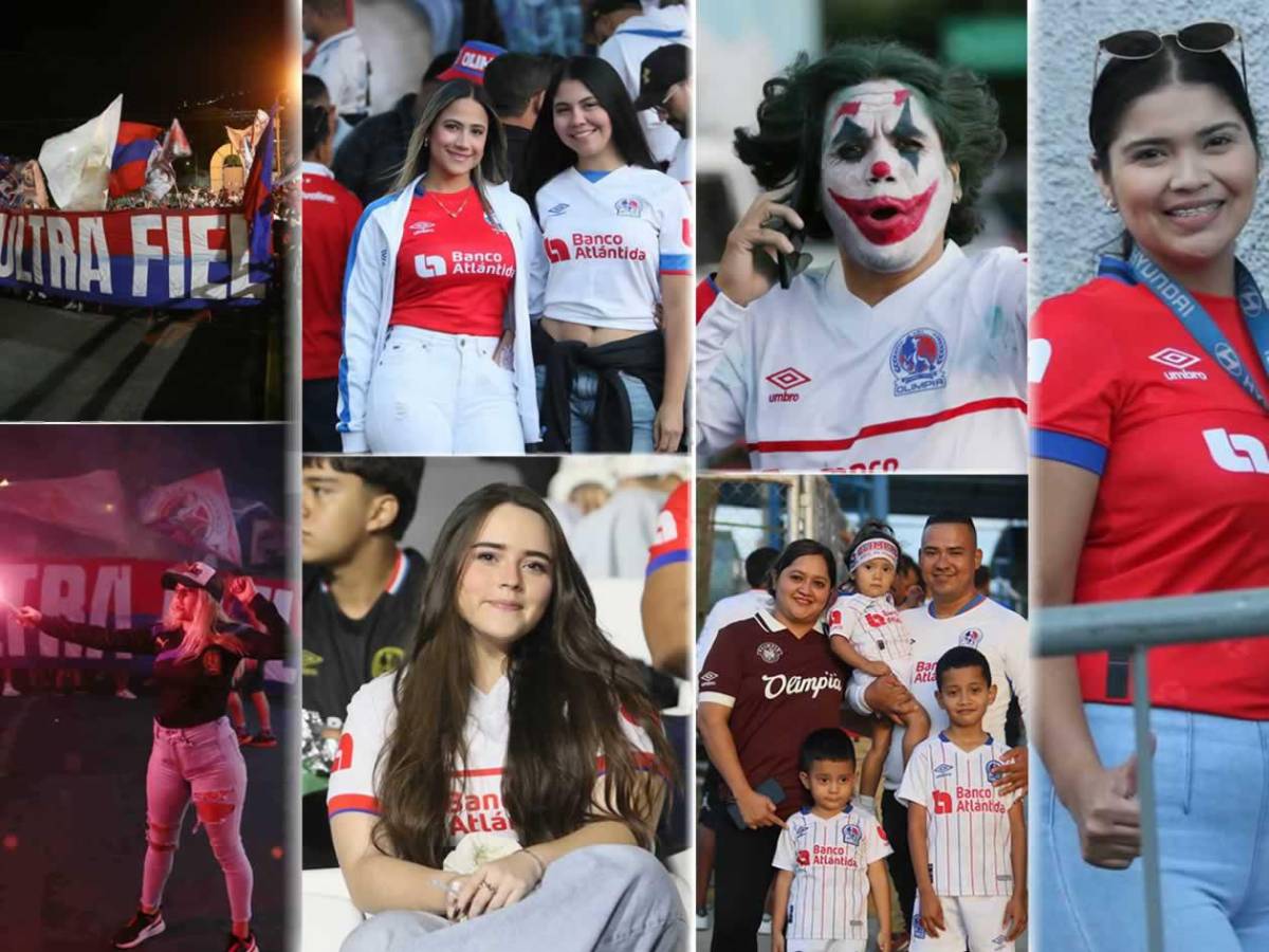 Chicas cautivan y show de la Ultra Fiel: ambientazo en el Olimpia vs Alajuelense en el Nacional