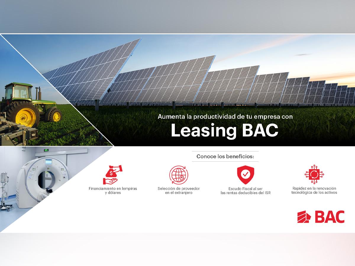 Leasing BAC, la solución financiera de triple valor positivo