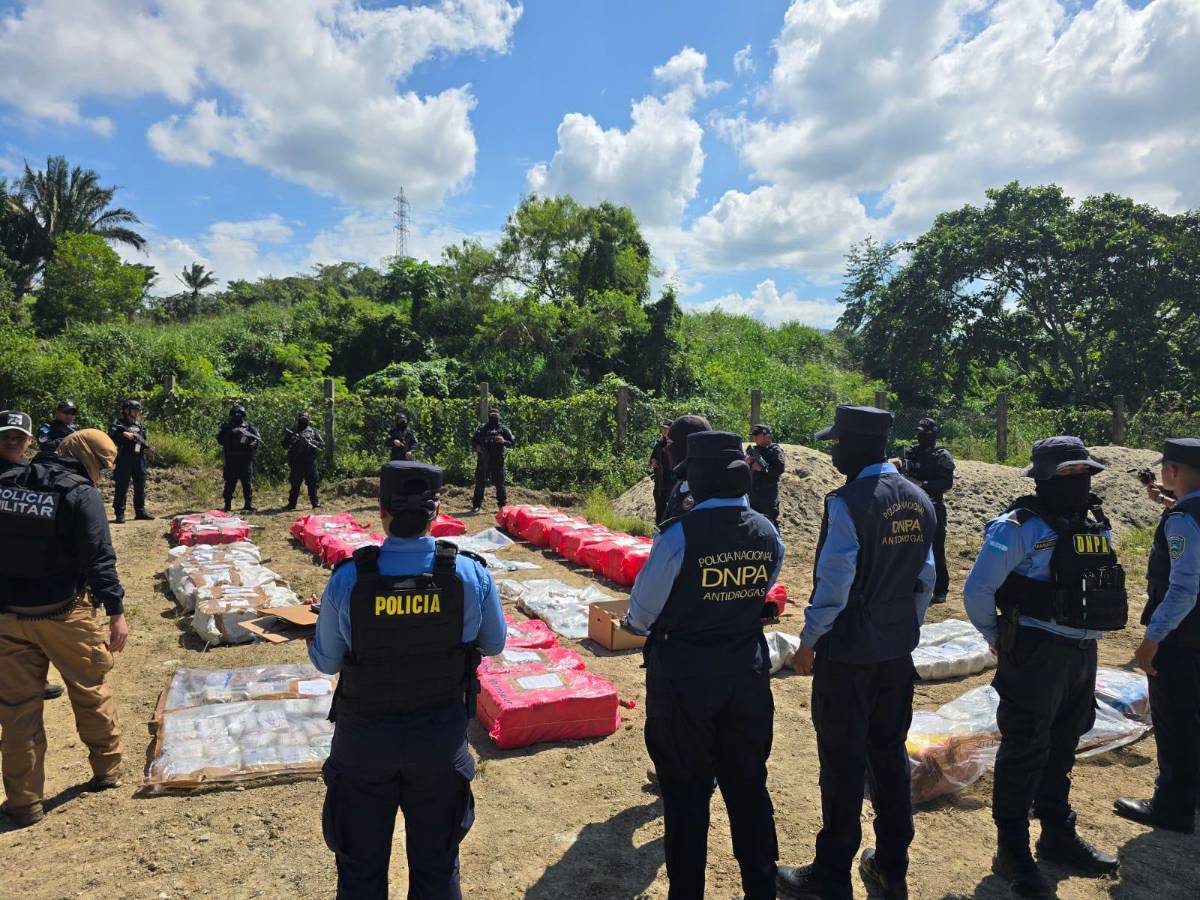 Destruyen cargamento de droga en el Crematorio de Puerto Cortés