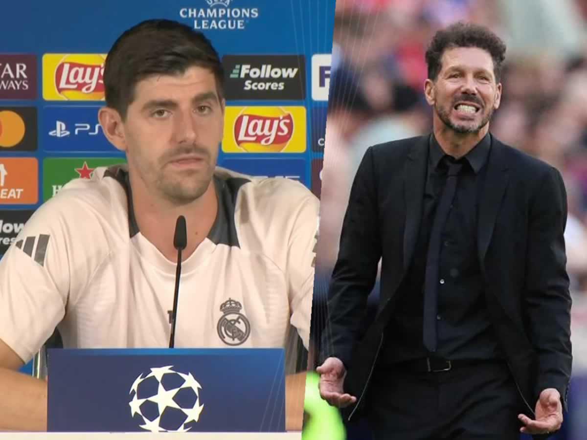Courtois responde a Simeone por sus duras críticas y le deja un mensaje contundente