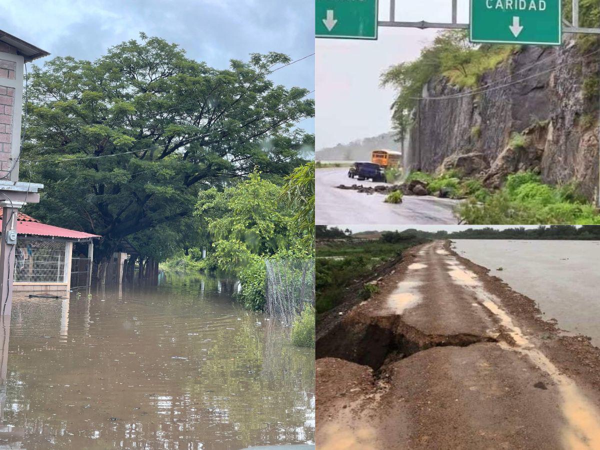 Fuertes lluvias dejan ya inundaciones y derrumbes en Valle