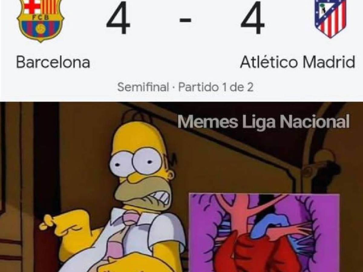 Los mejores memes que dejó el partidazo entre Barcelona y Atlético de Madrid