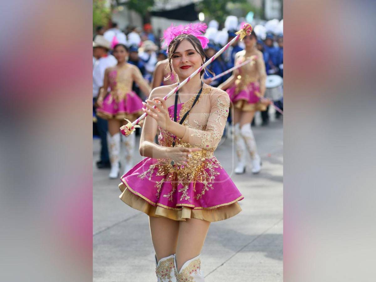 Bellas palillonas, protagonistas de los desfiles en Honduras