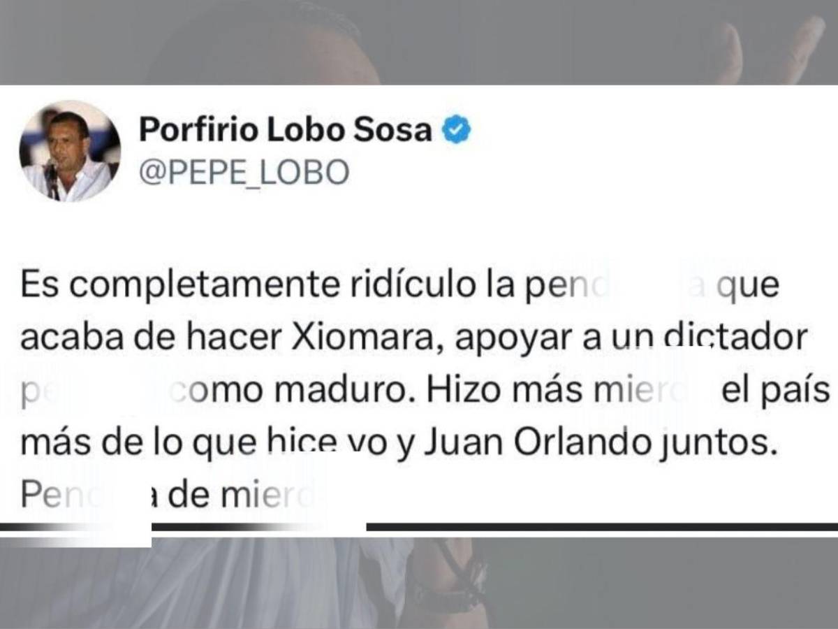 Hackean cuenta de X del expresidente Porfirio Lobo Sosa