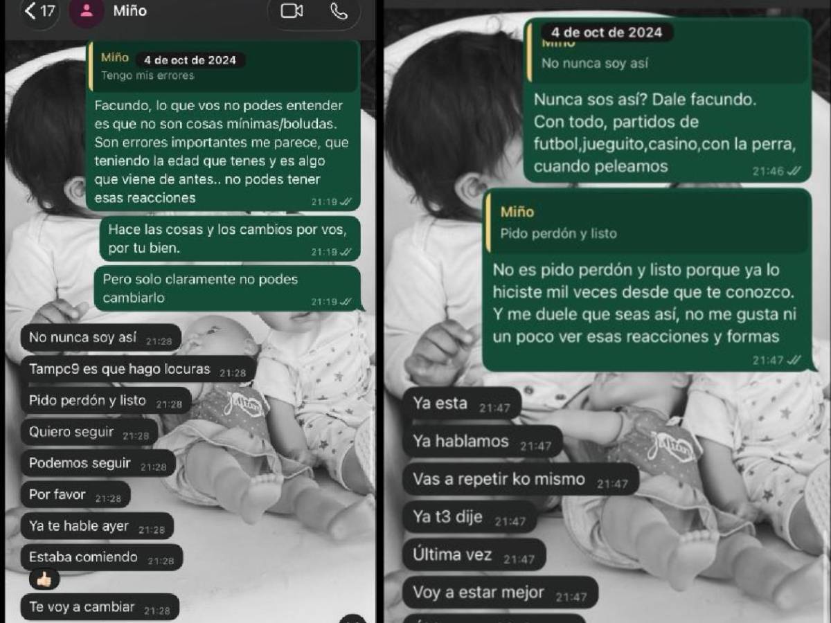 Joven denunció a futbolista argentino y filtra graves chats: “Me arruinaste la vida”