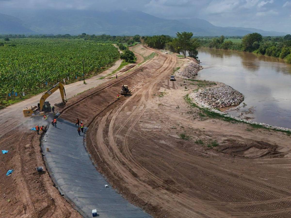 Así funciona la “malla de concreto” que Honduras prueba en bordos del valle de Sula