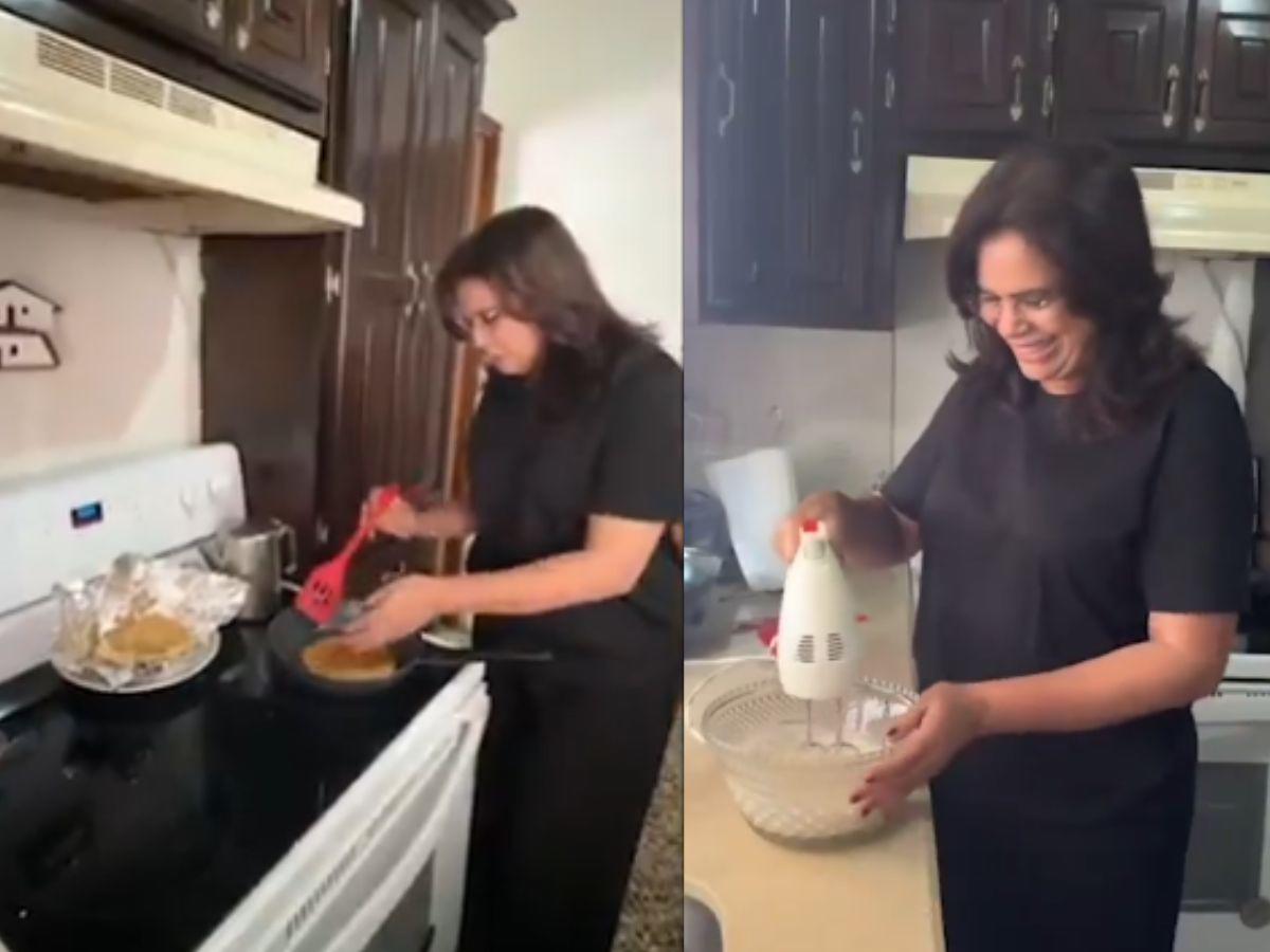 Esto es lo que hace Rixi Moncada un domingo en casa