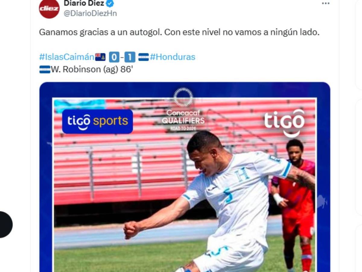 Selección de Honduras recibe ataques tras juego ante Islas Caimán: Famoso europeo habló