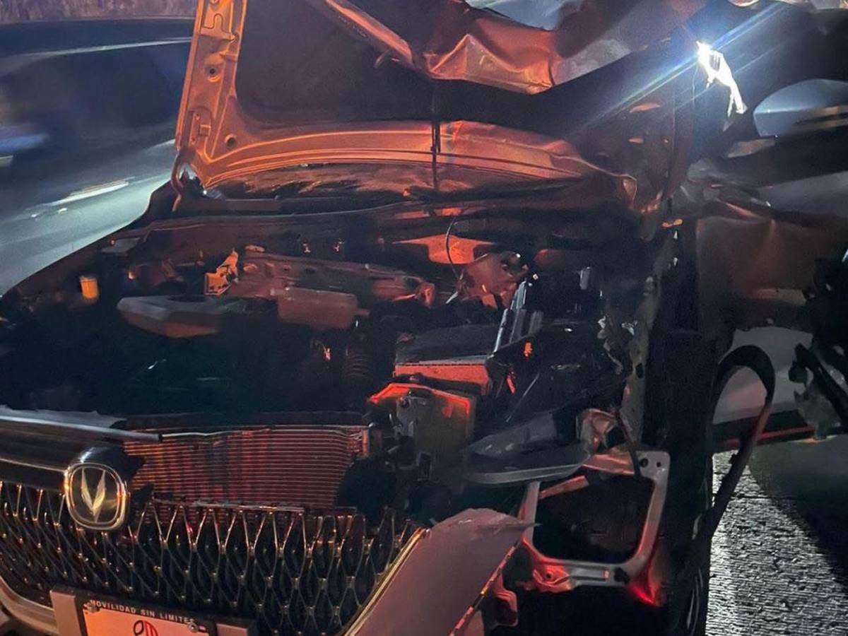 Así fue el aparatoso accidente de jugadores de Motagua: cómo quedó el carro y estado de salud