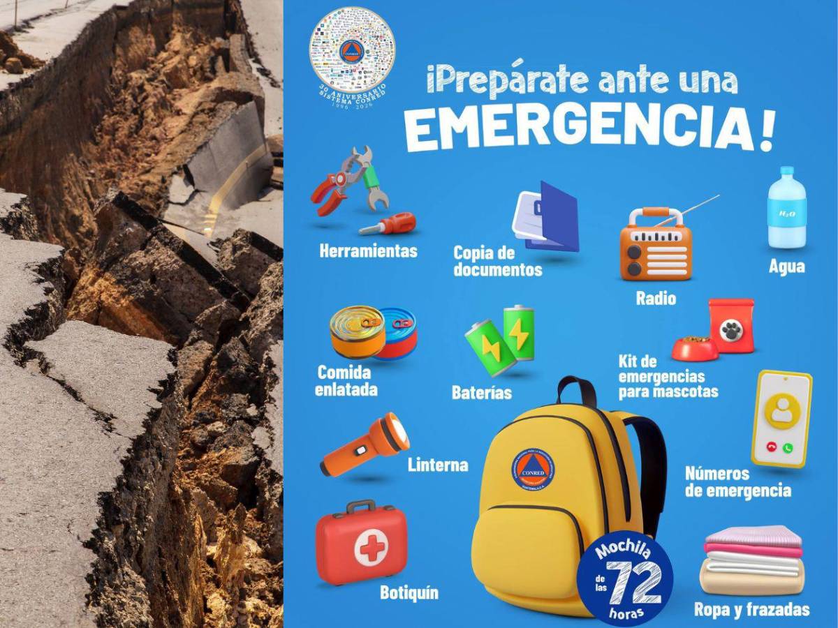 Ante recientes sismos: prepara así tu mochila de emergencia de las 72 horas