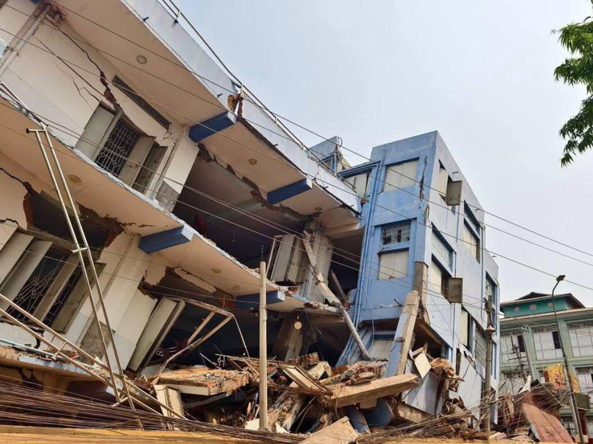 Las aterradoras imágenes de los escombros del terremoto en Birmania, Tailandia y el suroeste de China