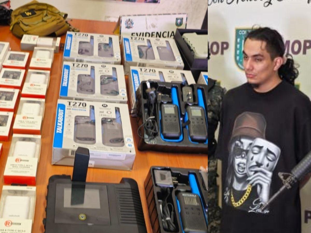 “Peligro” cayó con radios, arma y supuesta droga: lo señalan como cabecilla élite de la Pandilla 18