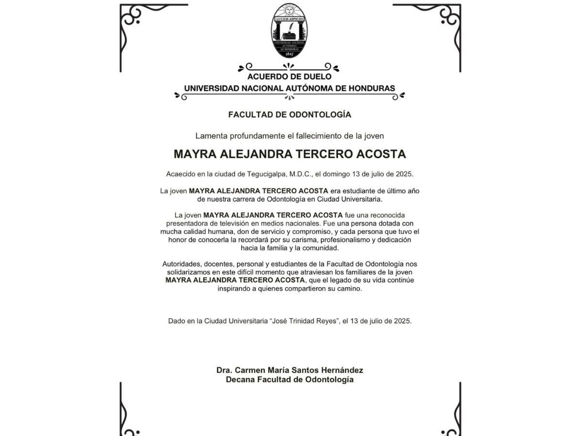 Entre lágrimas y lamento: así reaccionaron los famosos hondureños a la muerte de Mayra Tercero