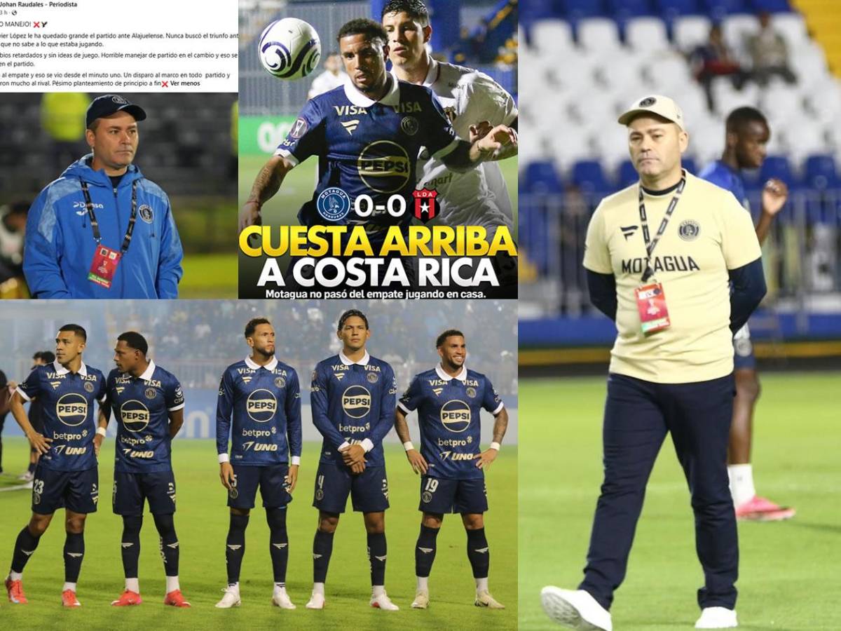 Duras críticas a Motagua y señalan a dos tras empate vs Alajuelense: ¡Pechos fríos, equipo chico!