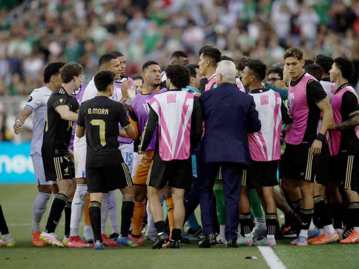 México vs Honduras: así fue el zafarrancho en Copa Oro y el motivo que empezó la pelea