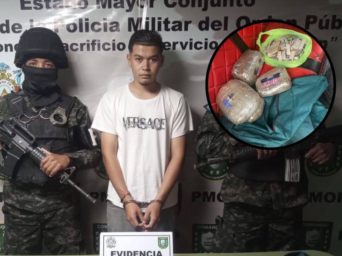 Capturan a mototaxista por distribuir droga y extorsionar para la Pandilla 18