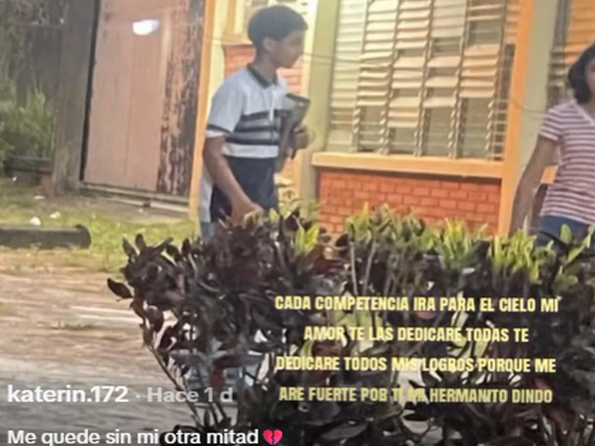 Me quedé sin mi otra mitad: despiden a estudiantes del Perla asesinado en El Progreso