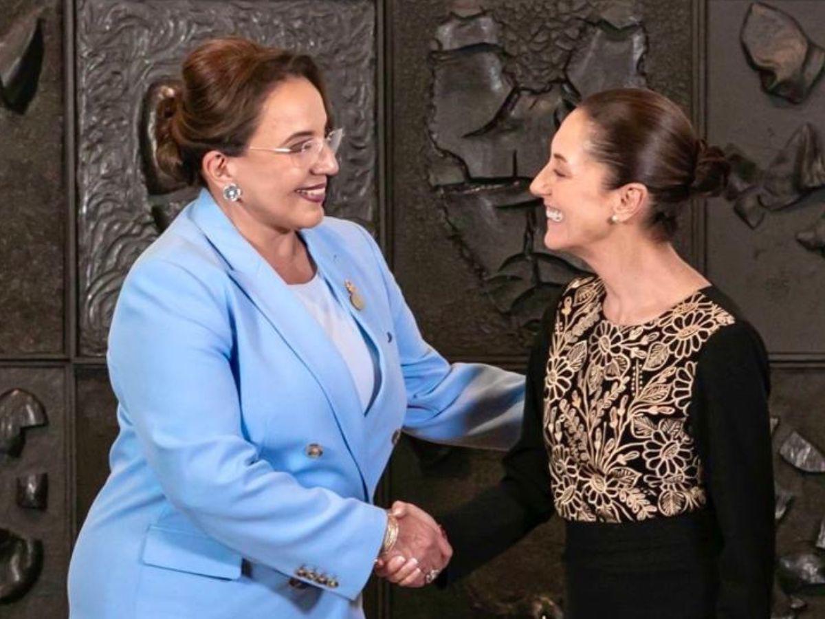 Xiomara Castro y Claudia Sheinbaum se reúnen previo a toma de posesión