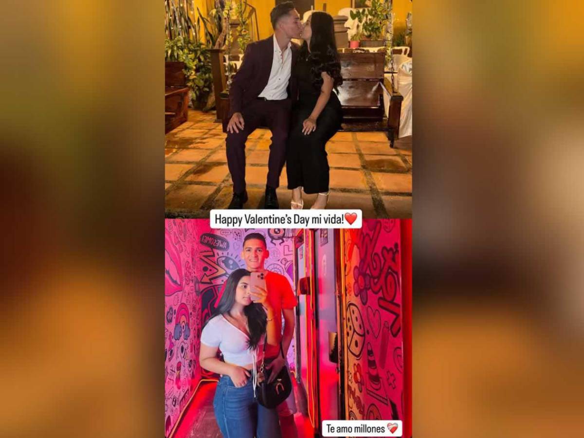 Futbolistas de la Liga Nacional festejan el Día de San Valentín en pareja