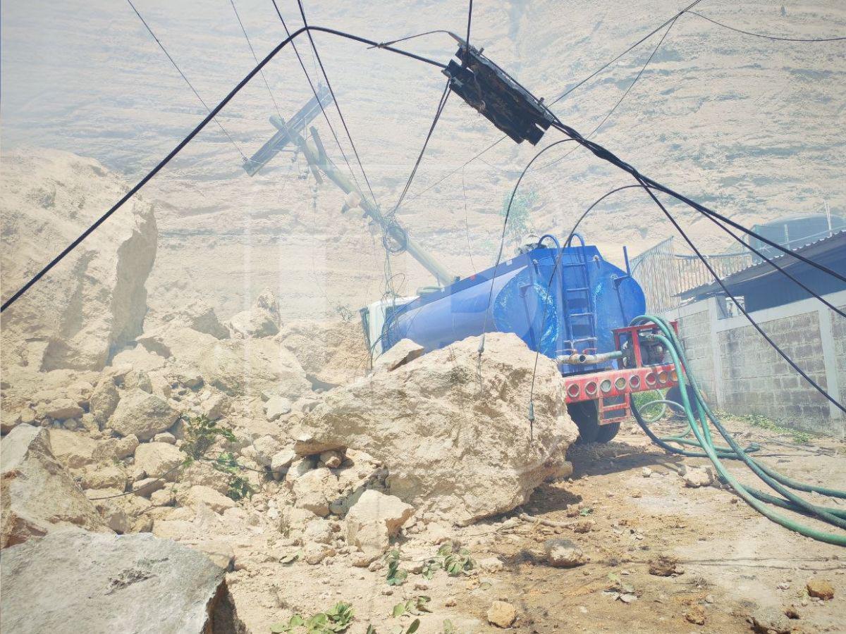 Don Allan relata cómo logró sobrevivir al derrumbe en el anillo periférico de Tegucigalpa