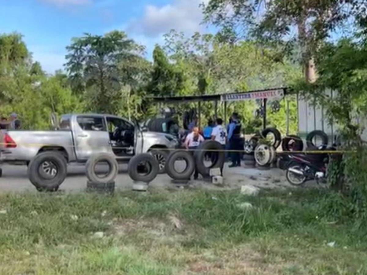 Así fueron asesinados ganadero y su hija en una llantera de Jutiapa