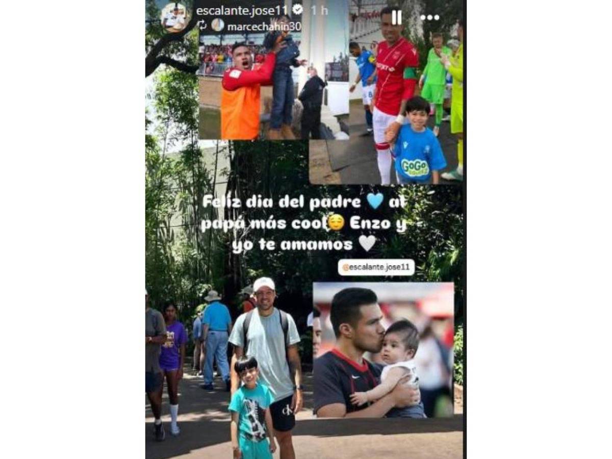 Esposas y sus tiernos mensajes a futbolistas hondureños en el Día del Padre