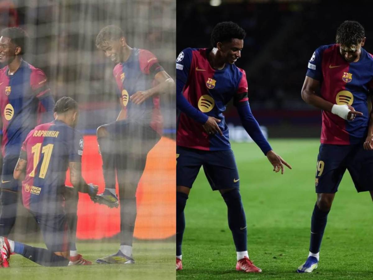 Show de Raphinha-Yamal, festejo a lo Messi y locura del Barcelona en Champions