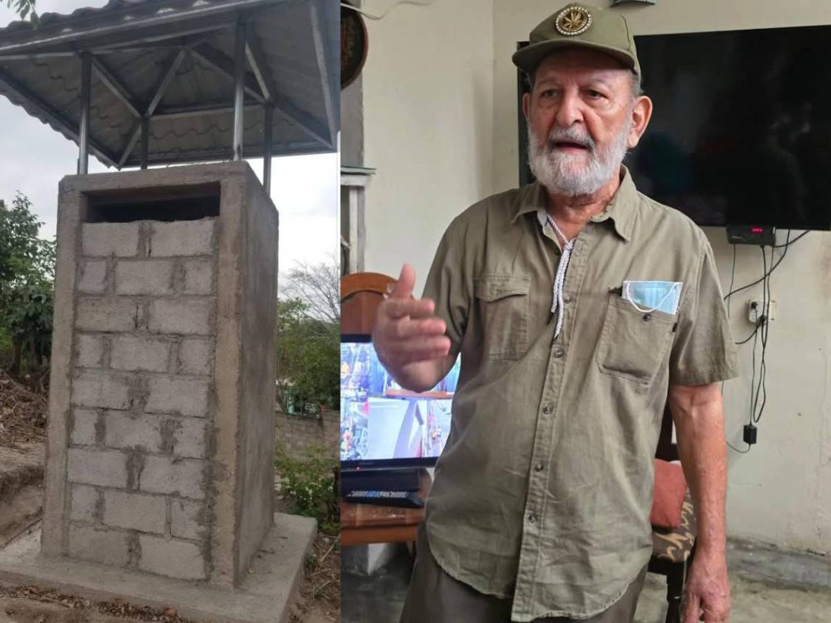 Hondureño construye su propia tumba para que lo entierren parado