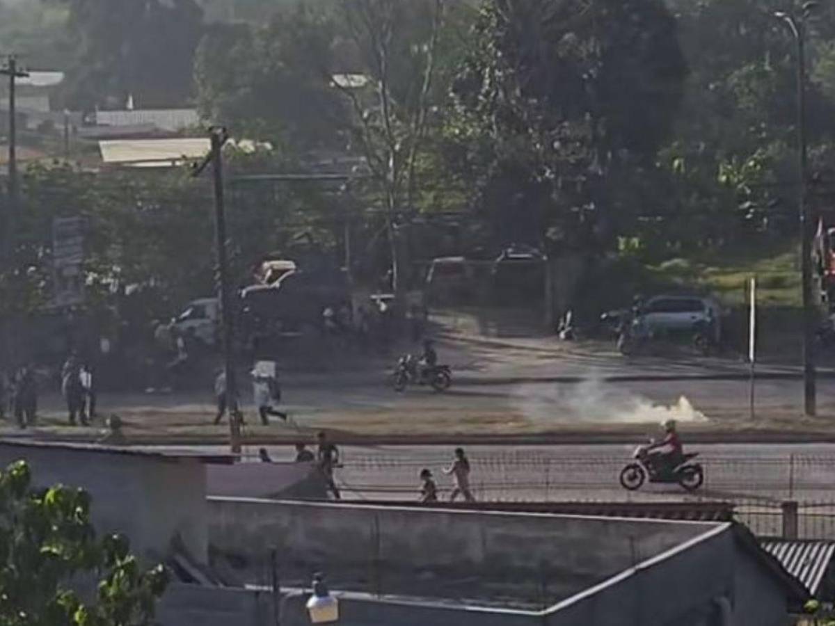 Caos en Choloma: inversionistas de Koriun se enfrentan a la Policía