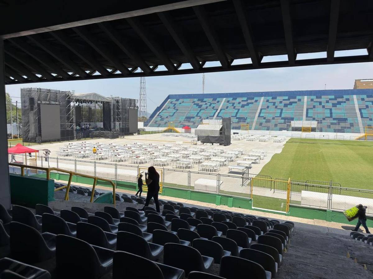 Alcaldía de San Pedro Sula daña más la cancha del estadio Morazán con concierto gratuito