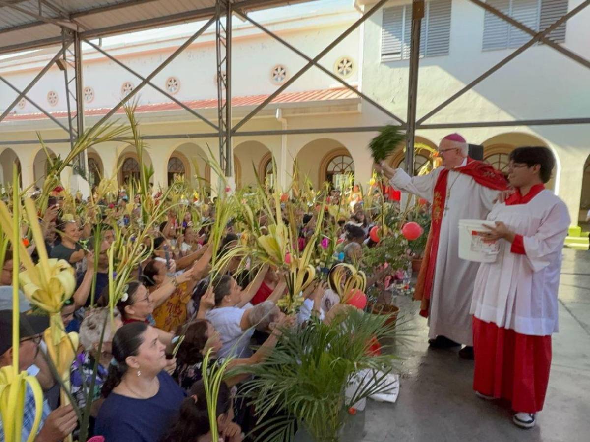 Así se vivió la tradicional procesión del Domingo de Ramos en SPS